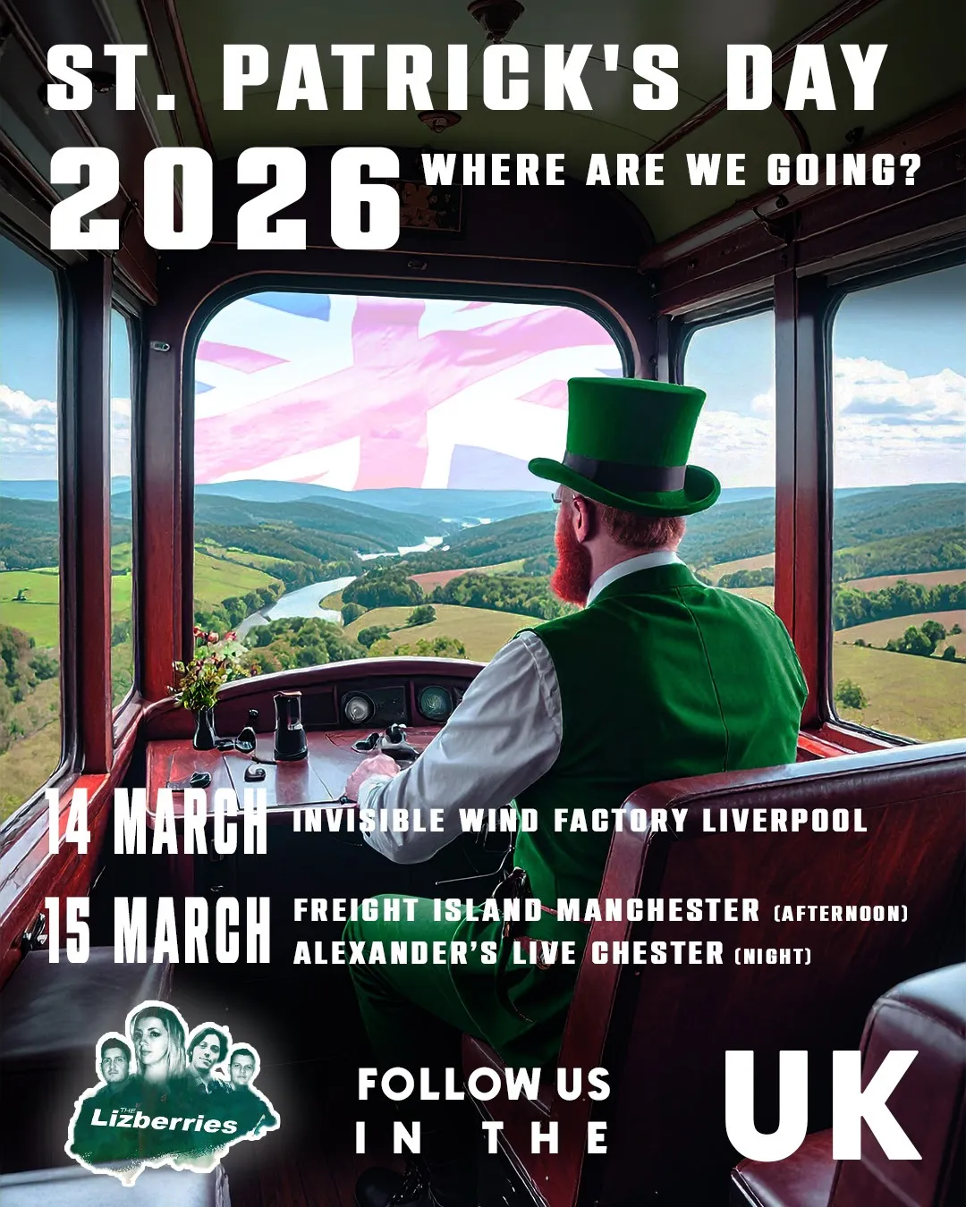 St. Patrick's Day UK 2026 - The Lizberries in UK